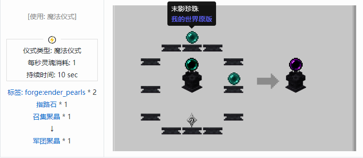 我的世界诡厄巫法聚晶合成表大全
