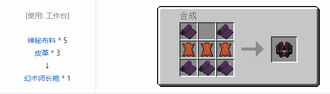 我的世界诡厄巫法装备合成表大全