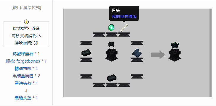 我的世界诡厄巫法装备合成表大全