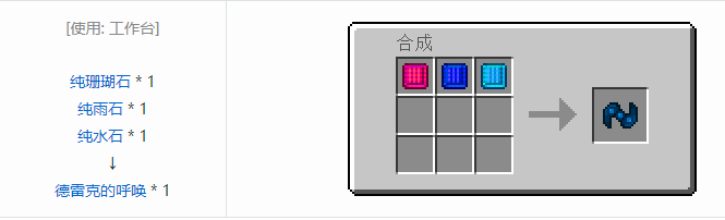 我的世界虚无世界2功能性物品合成表大全