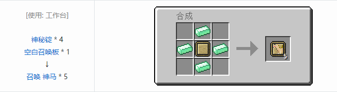 我的世界虚无世界2功能性物品合成表大全