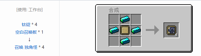 我的世界虚无世界2功能性物品合成表大全