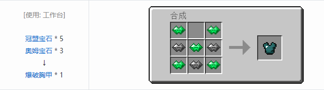 我的世界虚无世界2盔甲合成表大全