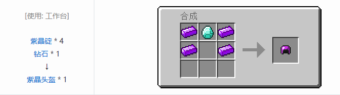 我的世界虚无世界2盔甲合成表大全