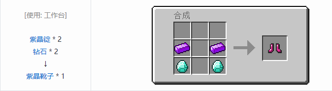 我的世界虚无世界2盔甲合成表大全