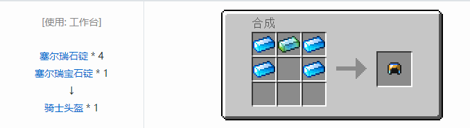 我的世界虚无世界2盔甲合成表大全