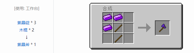 我的世界虚无世界2工具合成表大全