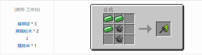 我的世界虚无世界2工具合成表大全