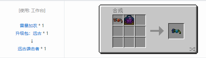 我的世界虚无世界2武器合成表大全