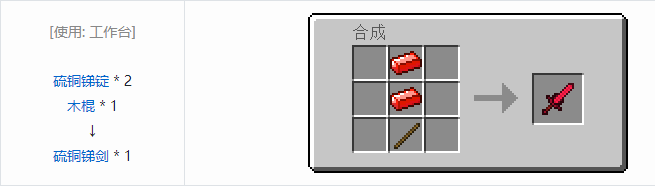 我的世界虚无世界2武器合成表大全