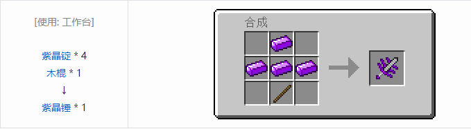 我的世界虚无世界2武器合成表大全