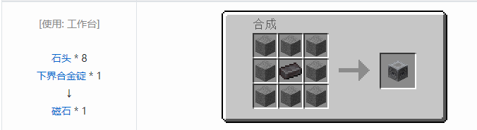 我的世界魔法金属设备怎么合成