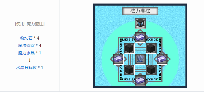 我的世界魔法金属设备怎么合成