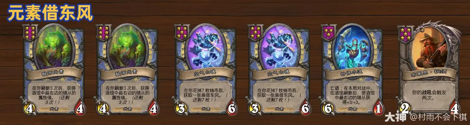 炉石传说酒馆战棋S12元素怎么玩