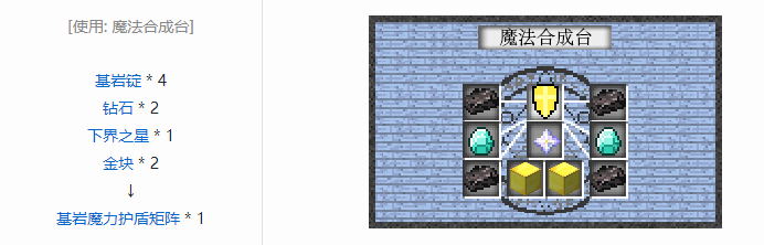 我的世界魔法金属设备怎么合成