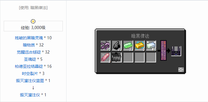 我的世界魔法金属设备怎么合成