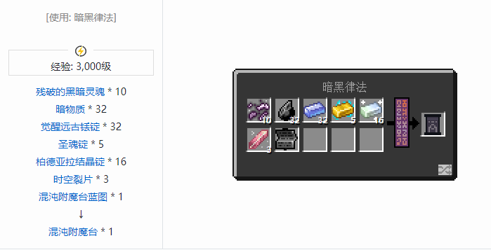 我的世界魔法金属设备怎么合成