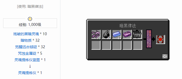 我的世界魔法金属设备怎么合成