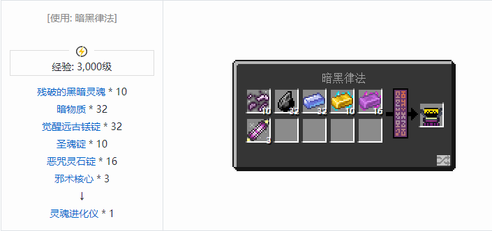 我的世界魔法金属设备怎么合成