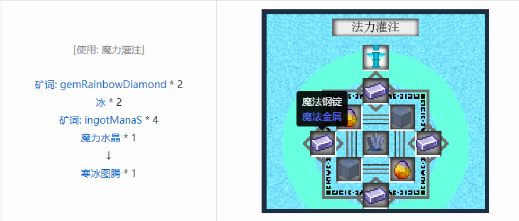 我的世界魔法金属设备怎么合成