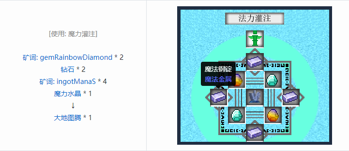 我的世界魔法金属设备怎么合成