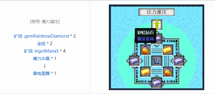 我的世界魔法金属设备怎么合成