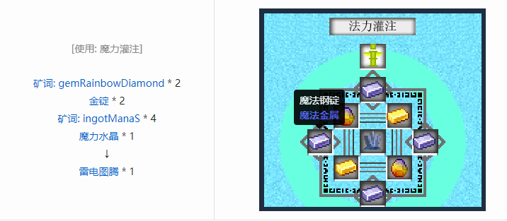 我的世界魔法金属设备怎么合成