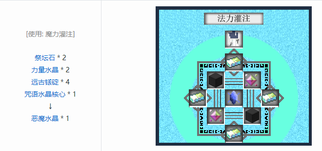 我的世界魔法金属设备怎么合成