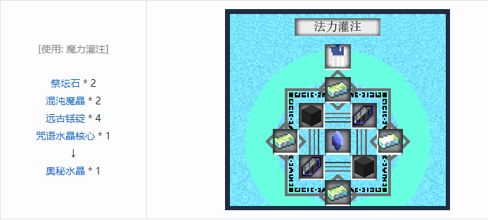 我的世界魔法金属设备怎么合成