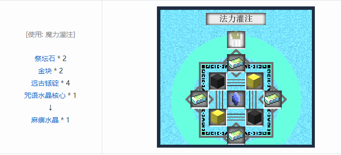 我的世界魔法金属设备怎么合成