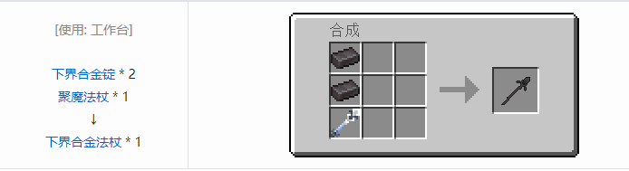我的世界魔法金属武器怎么合成2026