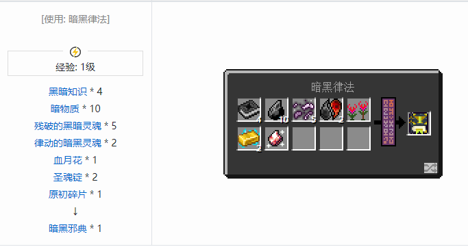 我的世界魔法金属宝物合成表大全2026