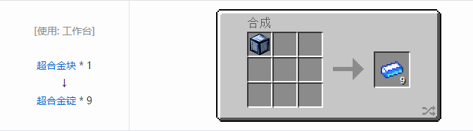 我的世界魔法金属材料合成表大全2026