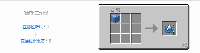 我的世界魔法金属锭合成表大全2026