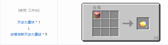 我的世界魔法金属材料合成表大全2026