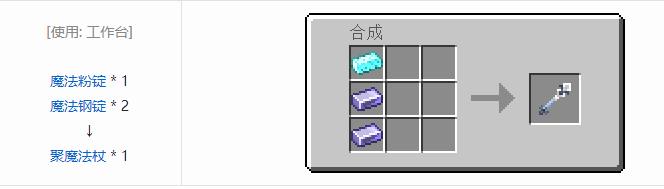 我的世界魔法金属工具合成表大全2026