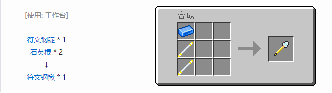 我的世界魔法金属工具合成表大全2026