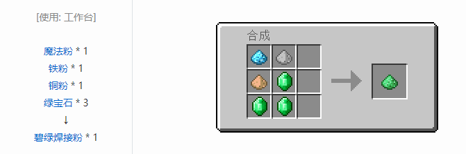 我的世界魔法金属精铸合成表大全2026