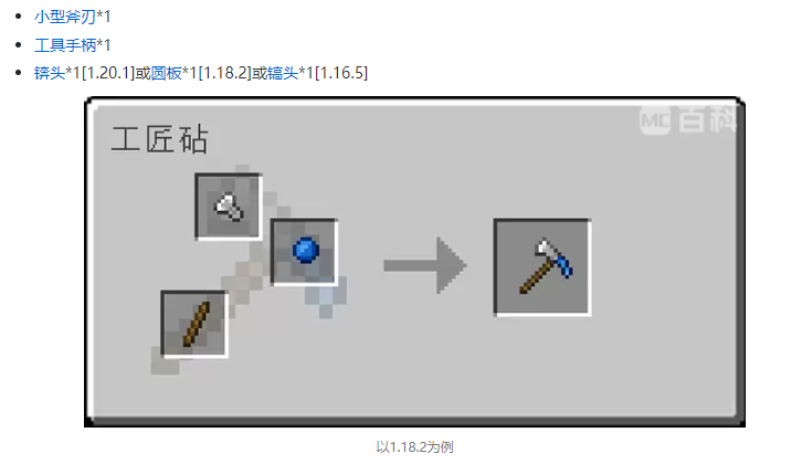 我的世界匠魂3工具合成表大全2026