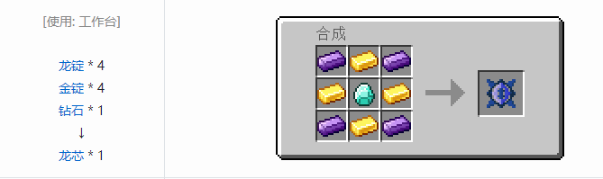 我的世界龙之进化合成表大全2026