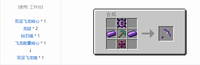 我的世界龙之进化合成表大全2026