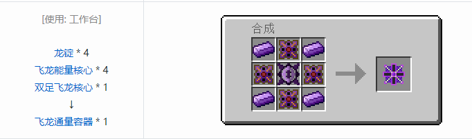 我的世界龙之进化合成表大全2026