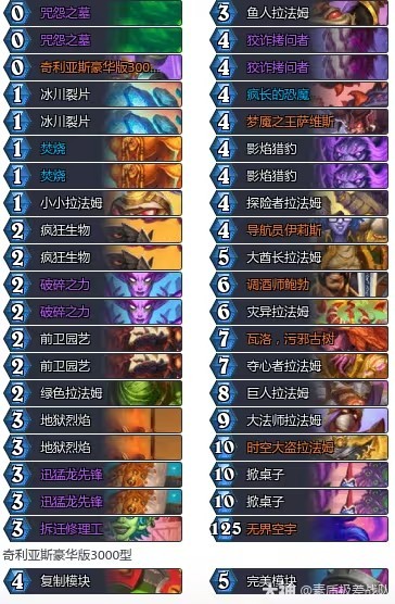 炉石传说34.2.2黑赐拉法姆术卡组推荐