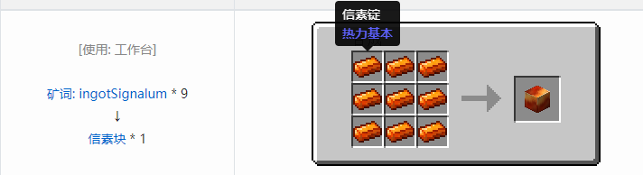 我的世界热力基本合成表大全2026