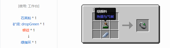 我的世界热量与气候合成表大全2026