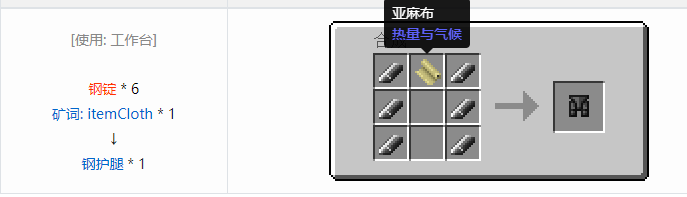 我的世界热量与气候合成表大全2026