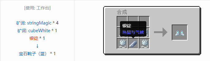 我的世界热量与气候合成表大全2026