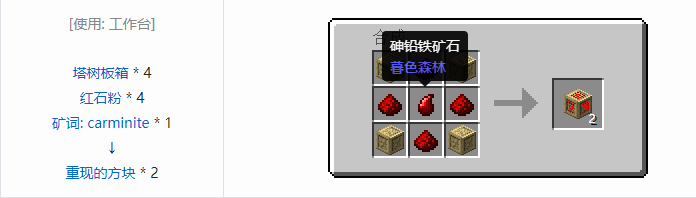 我的世界暮色森林合成表大全2026