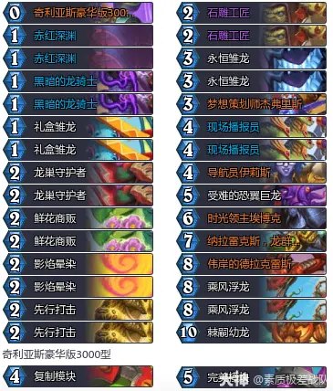 炉石传说34.2.2厚龙战卡组推荐