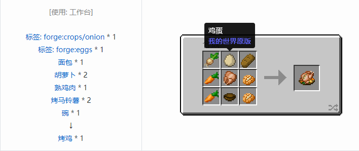 我的世界农夫乐事食物合成表大全2026
